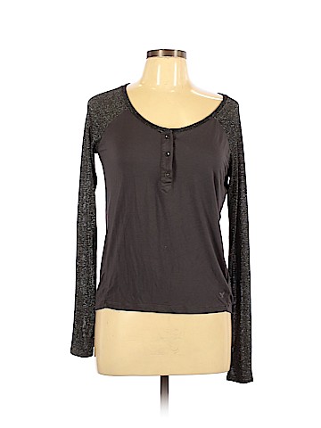 American Eagle Outfitters Long Sleeve Henley (view 1)