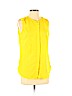 MICHAEL Michael Kors 100% Polyester Yellow Sleeveless Blouse Size 4 - photo 1