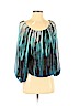 Vince Camuto 100% Polyester Blue 3/4 Sleeve Blouse Size S - photo 1