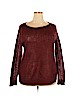 Eileen Fisher Burgundy Wool Pullover Sweater Size 2X - photo 1