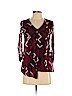 Alfani 100% Nylon Burgundy 3/4 Sleeve Top Size S (petite) - photo 1