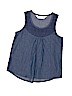 P.S. From Aeropostale 100% Cotton Solid Blue Sleeveless Blouse Size 6X - photo 1