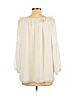 Max Studio 100% Polyester White Long Sleeve Blouse Size L - photo 2