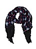 Express 100% Rayon Plaid Black Scarf One size - photo 1