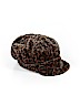 Nine West 100% Polyester Solid Brown Hat One size - photo 1