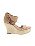Jennifer Lopez Tan Wedges Size 10 - photo 1