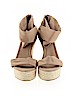 Jennifer Lopez Tan Wedges Size 10 - photo 2