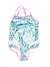 Pink Platinum Blue One Piece Swimsuit Size 6X - photo 1