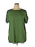 Zenana Outfitters 100% Polyester Green Short Sleeve Blouse Size XL - photo 1