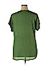 Zenana Outfitters 100% Polyester Green Short Sleeve Blouse Size XL - photo 2