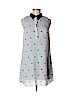 A.L.C. 100% Silk Gray Casual Dress Size 8 - photo 1