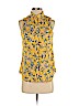 Banana Republic 100% Polyester Yellow Sleeveless Blouse Size XS (petite) - photo 1