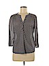H&M 100% Polyester Black 3/4 Sleeve Top Size M - photo 1