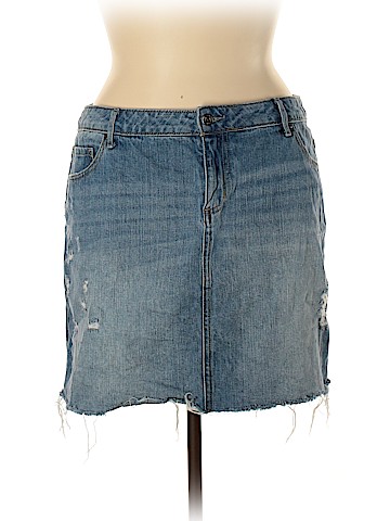 Melrose and Market Denim Skirt (view 1)