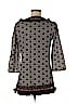 Tory Burch 100% Cotton Brown 3/4 Sleeve Blouse Size 6 - photo 2