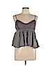 American Eagle Outfitters 100% Cotton Gray Sleeveless Blouse Size L - photo 1