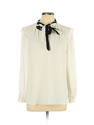 White House Black Market Long Sleeve Blouse (view 1)