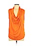 MICHAEL Michael Kors 100% Rayon Orange Short Sleeve Top Size M - photo 1