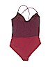 Charlotte Russe Burgundy Bodysuit Size M - photo 2