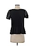 Ann Taylor LOFT Black Short Sleeve Blouse Size M (petite) - photo 1