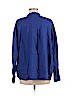 Eileen Fisher 100% Linen Blue Long Sleeve Button-Down Shirt Size M - photo 2