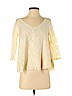 American Eagle Outfitters Ivory 3/4 Sleeve Top Size S - photo 1