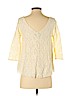 American Eagle Outfitters Ivory 3/4 Sleeve Top Size S - photo 2
