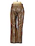 DKNY 100% Polyester Tan Faux Leather Pants Size 4 - photo 2