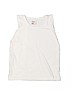 Cherry Solid White Sleeveless T-Shirt Size 10 - photo 1