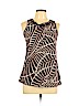 Tory Burch 100% Cotton Brown Sleeveless Blouse Size 6 - photo 1