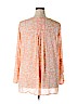 Bobeau 100% Polyester Orange Long Sleeve Blouse Size 2X - photo 2