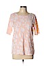 Ann Taylor LOFT Outlet Pink Short Sleeve Blouse Size L - photo 1