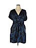 Mossimo 100% Polyester Blue Casual Dress Size 16 - 18w - photo 1