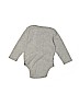 Old Navy 100% Cotton Gray Long Sleeve Onesie Size 12-18 mo - photo 2