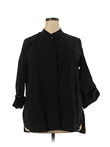 Soft Surroundings 3/4 Sleeve Button-Down Shirt (view 1)