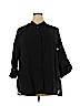 Soft Surroundings Black 3/4 Sleeve Button-Down Shirt Size 2X - photo 1