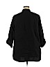 Soft Surroundings Black 3/4 Sleeve Button-Down Shirt Size 2X - photo 2