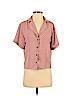 Forever 21 Pink Short Sleeve Button-Down Shirt Size S - photo 1