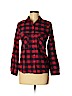 Wanderlust Red Long Sleeve Button-Down Shirt Size M - photo 1