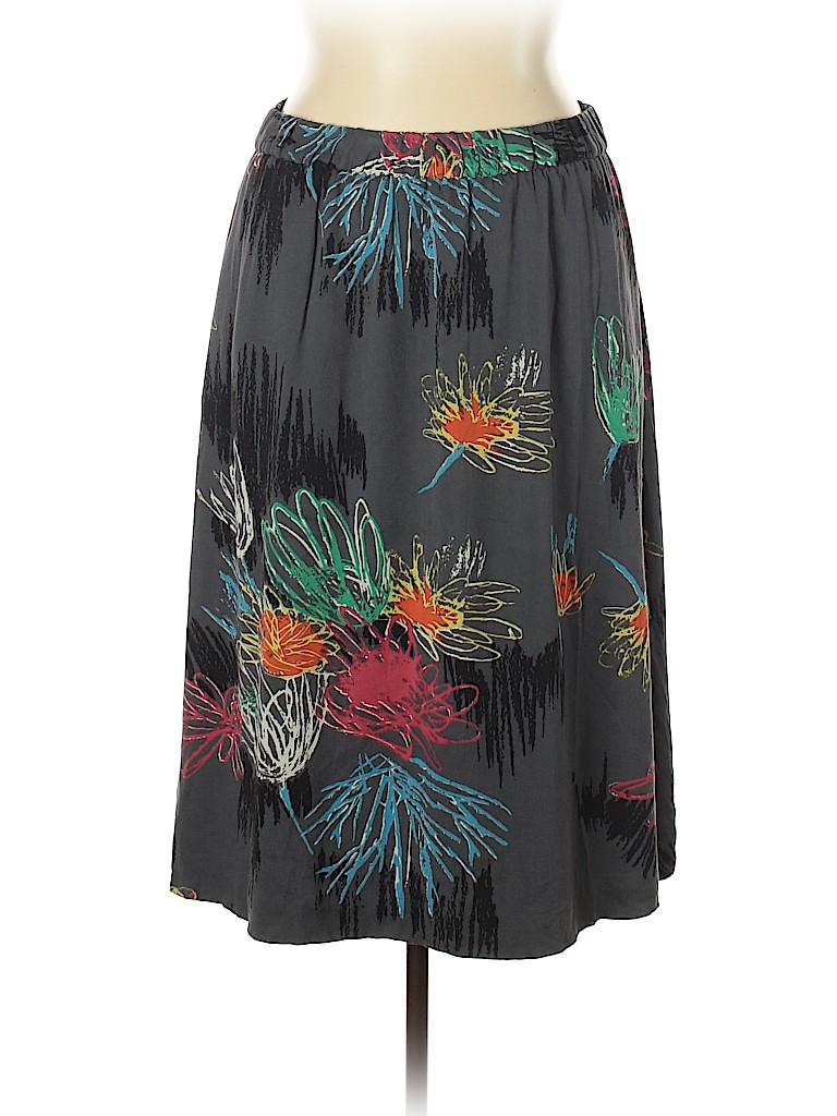Boden 100% Viscose Gray Casual Skirt Size 14 - photo 1