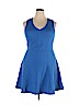 Mossimo Blue Casual Dress Size XXL - photo 1