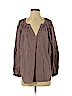 Aerie Burgundy Long Sleeve Blouse Size M - photo 1