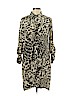 Diane von Furstenberg 100% Silk Gray Casual Dress Size 6 - photo 1