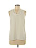 Banana Republic 100% Polyester Ivory Sleeveless Blouse Size 6 (petite) - photo 1