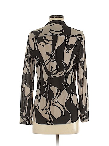 Trina Turk Long Sleeve Silk Top (view 2)