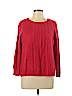Lucky Brand Red Pullover Sweater Size L - photo 1