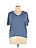 Gap 100% Rayon Blue Short Sleeve Top Size XL - photo 1