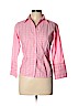 Victoria's Secret Pink 100% Cotton Pink Long Sleeve Button-Down Shirt Size 10 - photo 1
