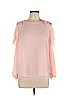 A. Byer 100% Polyester Pink Long Sleeve Blouse Size L - photo 1
