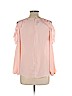A. Byer 100% Polyester Pink Long Sleeve Blouse Size L - photo 2